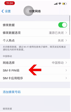 建阳苹果14维修网分享如何给iPhone14的SIM卡设置密码 