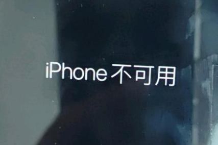 建阳苹果服务网点分享锁屏界面显示“iPhone 不可用”如何解决 