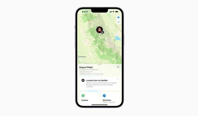 建阳苹果14维修分享iPhone14系列中 FindMy功能通过卫星分享位置方法教程 